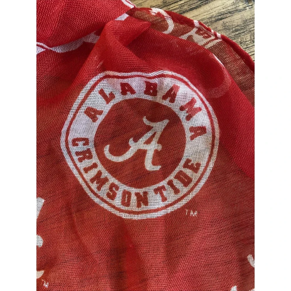 University of Alabama Crimson Tide Infinity Scarf Red Script 